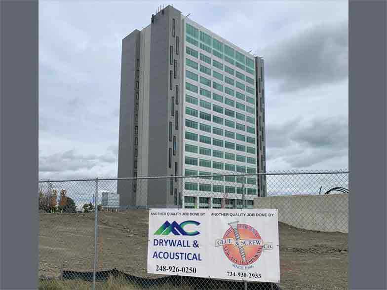 Drywalling Appartment Building